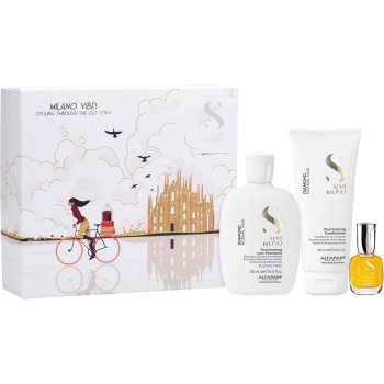 Alfaparf Milano Semi di Lino Diamond Holiday Kit set cadou pentru un par stralucitor si catifelat - imagine 2